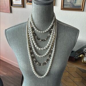 Elegant Multi-Layer Pearl Necklace